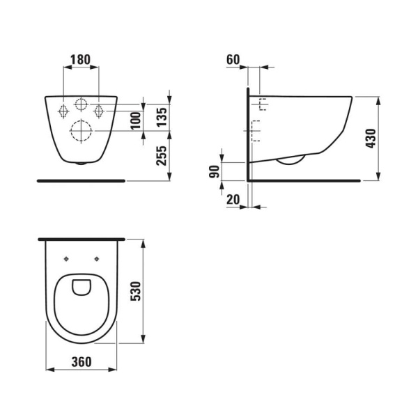 Унитаз + инсталляция Laufen    интернет магазин сантехники BATHPOINT